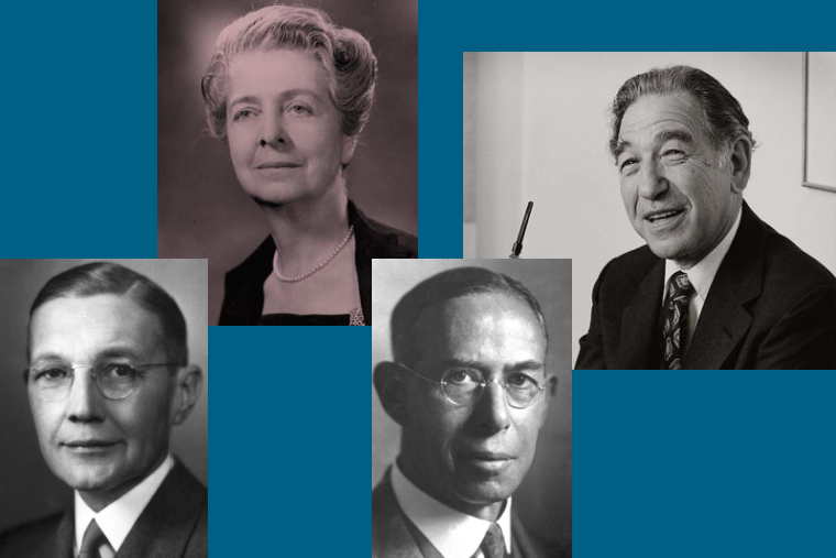 Herbert Glasser, Rita Levi-Montalcini, Joseph Erlanger, Stanley Cohen