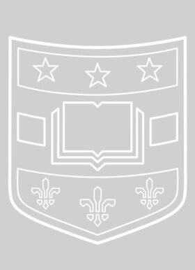 white washington university shield logo on gray background