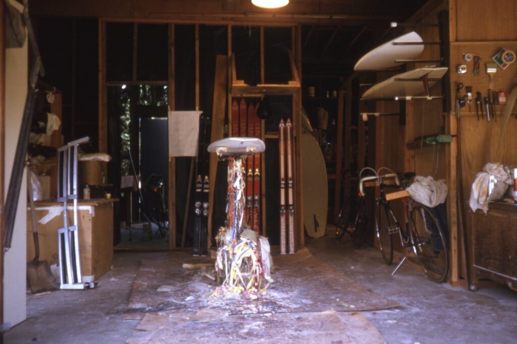 Surfboard shaping studio in the Bridgman home in La Jolla